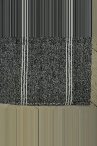 Gray And White Striped Kilim Rug 9x11 Feet 284,320 - Grey Turkish Rug $i