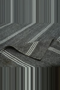 Gray And White Striped Kilim Rug 9x11 Feet 284,320 - Grey Turkish Rug $i