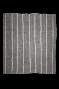 Grey Turkish Rug Gray And White Striped Kilim Rug 9x11 Feet 284,320
