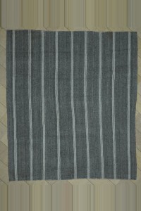 Grey Turkish Rug Gray And White Striped Kilim Rug 9x11 Feet 284,320