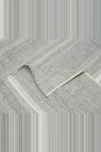 Gray And White Turkish Kilim Rug 7x9 Feet 214x272 - Grey Turkish Rug $i