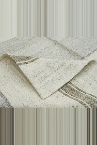 Gray And White Turkish Kilim Rug 8x10  230,305 - Grey Turkish Rug  $i