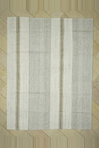 Grey Turkish Rug Gray And White Turkish Kilim Rug 8x10  230,305