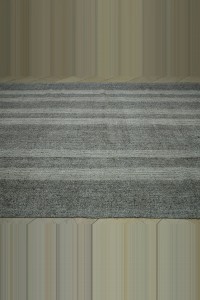 Gray And White Turkish Kilim Rug 9x13 Feet 270,392 - Grey Turkish Rug  $i