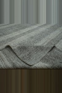 Gray And White Turkish Kilim Rug 9x13 Feet 270,392 - Grey Turkish Rug  $i