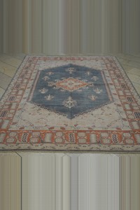 Gray/blue Oushak Carpet Rug 7x9 198,274 - Oushak Rug $i