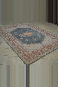 Gray/blue Oushak Carpet Rug 7x9 198,274 - Oushak Rug $i