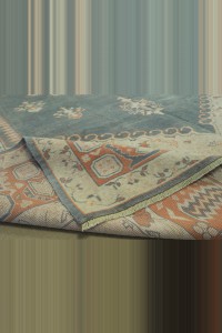 Gray/blue Oushak Carpet Rug 7x9 198,274 - Oushak Rug  $i