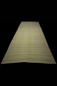 Gray Stripe Hemp Turkish Kilim Rug 6x12 Feet 170,378 - Turkish Hemp Rug $i