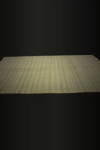 Gray Stripe Hemp Turkish Kilim Rug 6x12 Feet 170,378 - Turkish Hemp Rug $i