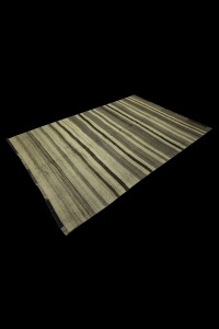 Gray Striped Turkish Kilim rug 5x8 Feet  161,246 - Grey Turkish Rug  $i