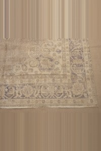 Gray Turkish Vintage Carpet Rug 7x11 Feet  208,325 - Oushak Rug  $i