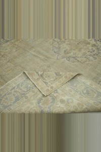 Gray Turkish Vintage Carpet Rug 7x11 Feet 208,325 - Oushak Rug $i