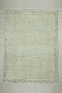 Green/blue Turkish Oushak Carpet Rug 9x11 Feet 257,350 - Oushak Rug $i