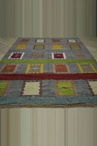 Green Gray Modern Turkish Kilim Rug 8x10 Feet 250,308 - Grey Turkish Rug  $i
