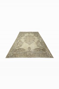Hand Knotted Oushak Area Rug 6x10 Feet 195,310 - Oushak Rug $i