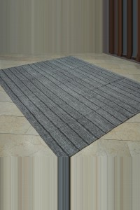 Handmade Turkish Grey Rug 7x9 Feet 208,259 - Grey Turkish Rug  $i