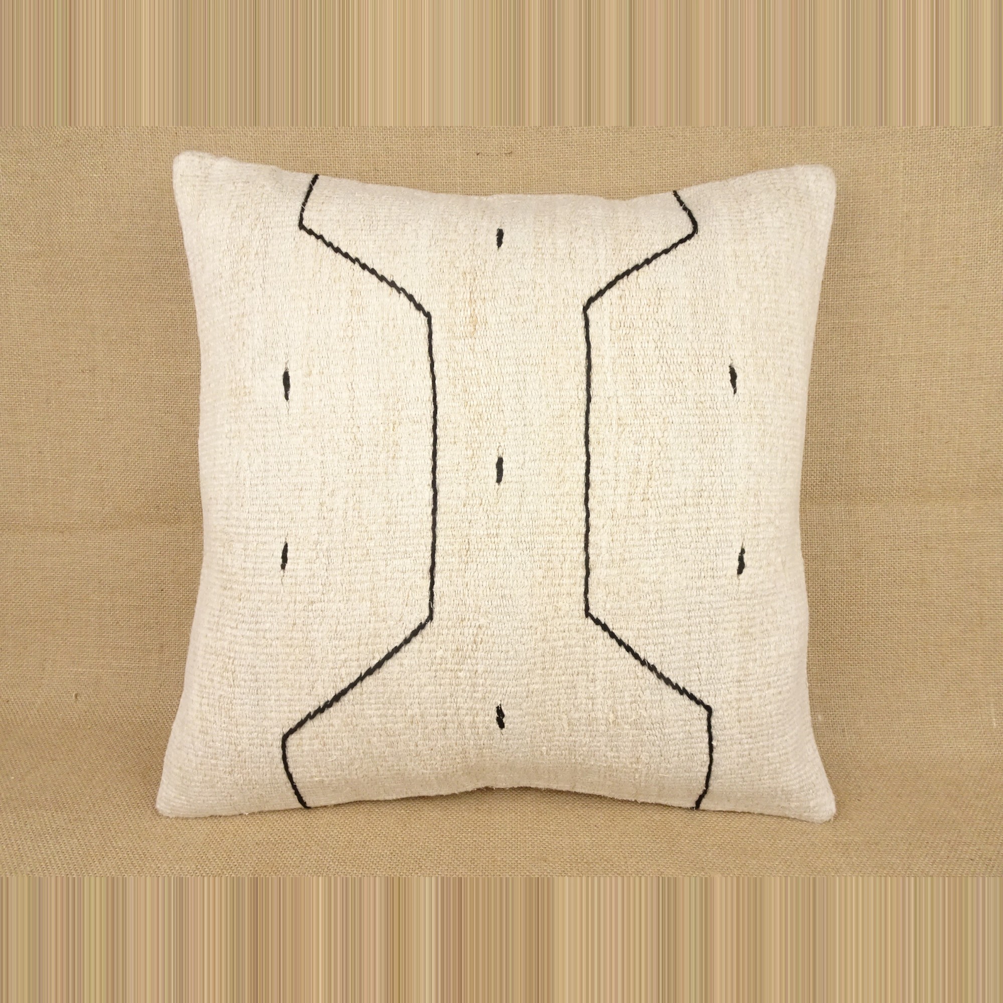 Hemp Kilim Pillow Cover,20'x20' inch 50,50 - Turkish Kilim Pillow