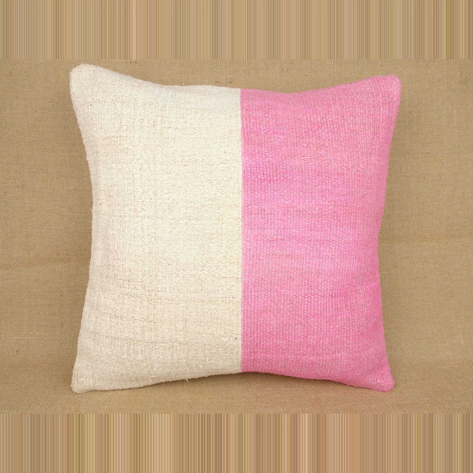 Hemp Pillow Cover 20'x20' inch 50,50 - Turkish Kilim Pillow