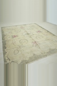 Heriz Pattern Oushak Carpet Rug 7x9 Feet 225,284 - Oushak Rug $i