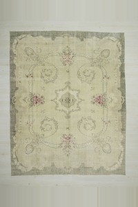 Heriz Pattern Oushak Carpet Rug 7x9 Feet 225,284 - Oushak Rug $i