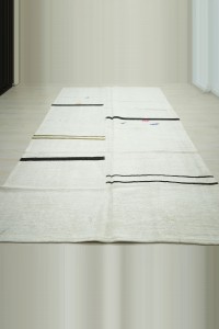 Horizontal Striped Hemp Rug 6x11 Feet 190,340 - Turkish Hemp Rug $i