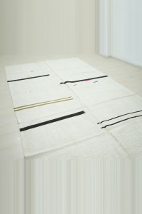 Horizontal Striped Hemp Rug 6x11 Feet 190,340 - Turkish Hemp Rug $i