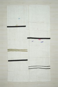 Turkish Hemp Rug Horizontal Striped Hemp Rug 6x11 Feet 190,340