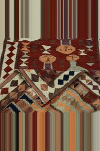 Horse And Human Pattern Kilim Rug Runner 3x11 90,325 - Turkish Rug Runner  $i