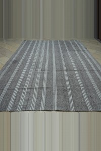 Housewarming Flatweave Grey Rug 8x11 Feet 239,342 - Grey Turkish Rug  $i