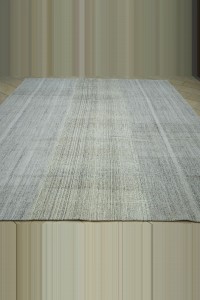 ivory Color Turkish Flat Weave Kilim Rug 9x11 Feet 287,340 - Grey Turkish Rug $i