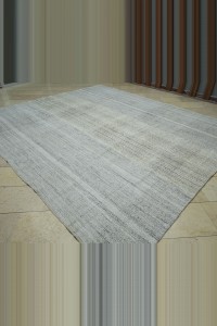 ivory Color Turkish Flat Weave Kilim Rug 9x11 Feet 287,340 - Grey Turkish Rug $i