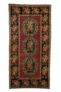 Turkish Carpet Rug Karabağ Primitive Anique Carpet Rug 5x10 150,298