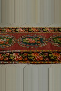 Karabağ Primitive Antique Carpet Rug 5x10 150,298 - Turkish Carpet Rug  $i