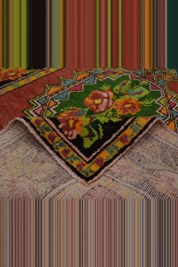 Karabağ Primitive Antique Carpet Rug 5x10 150,298 - Turkish Carpet Rug  $i