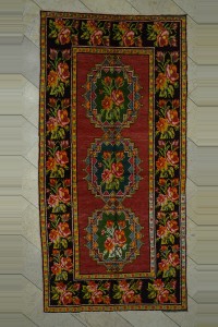 Turkish Carpet Rug Karabağ Primitive Antique Carpet Rug 5x10 150,298