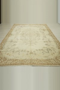 Large Beige Brown Oushak Rug 7x10 Feet 200,305 - Oushak Rug $i
