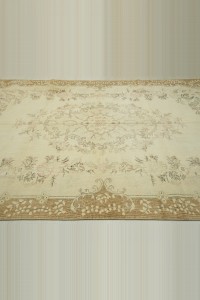 Large Beige Brown Oushak Rug 7x10 Feet 200,305 - Oushak Rug $i