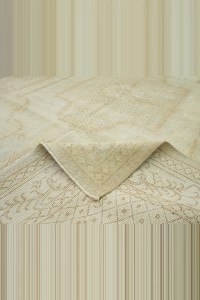 Large Beige Brown Oushak Rug 7x10 Feet 206,298 - Oushak Rug $i