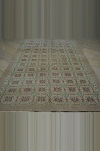 Large Daisy Pattern Oushak Rug 6x10 Feet 196,311 - Oushak Rug $i