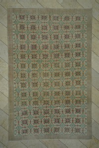 Large Daisy Pattern Oushak Rug 6x10 Feet 196,311 - Oushak Rug $i