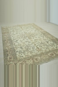 Large Distressed Oushak Rug 7x10 Feet 200,303 - Oushak Rug $i