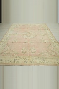 Large Salmon Pink Oushak Rug 7x10 Feet 204,300 - Oushak Rug $i