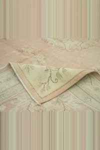 Large Salmon Pink Oushak Rug 7x10 Feet 204,300 - Oushak Rug $i