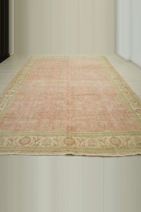 Large Salmon Pink Oushak Rug 8x12 Feet 240,362 - Oushak Rug $i