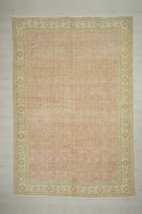 Large Salmon Pink Oushak Rug 8x12 Feet 240,362 - Oushak Rug $i