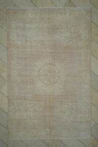 Large Short Pile Oushak Rug 7x10 Feet 204,316 - Oushak Rug $i