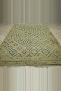 Large Turkish Embrodiery Kilim Rug 7x11 Feet 198,320 - Turkish Kilim Rug  $i