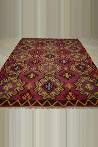 Large Turkish Kilim Rug 7x9 Feet  203,290 - Turkish Kilim Rug  $i