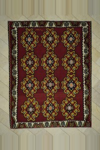 Turkish Kilim Rug Large Turkish Red Kilim Rug 8x10 Feet  238,301